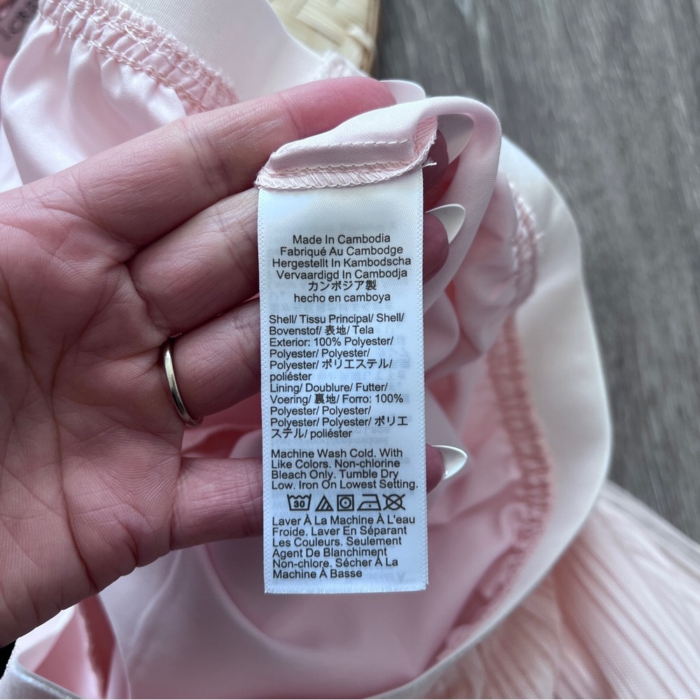 J. Crew Factory Blush Tiered Midi Skirt - Picture 5 of 8
